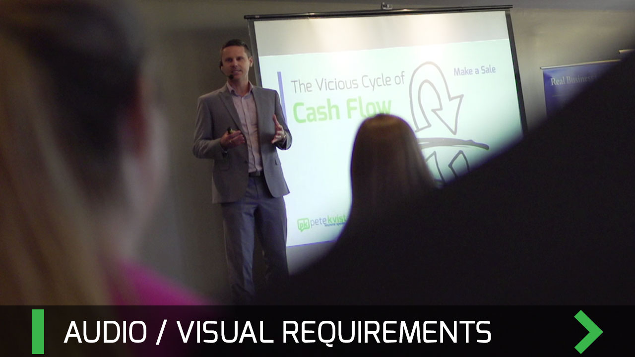 Audio Visual Requirements - Pete Kvist